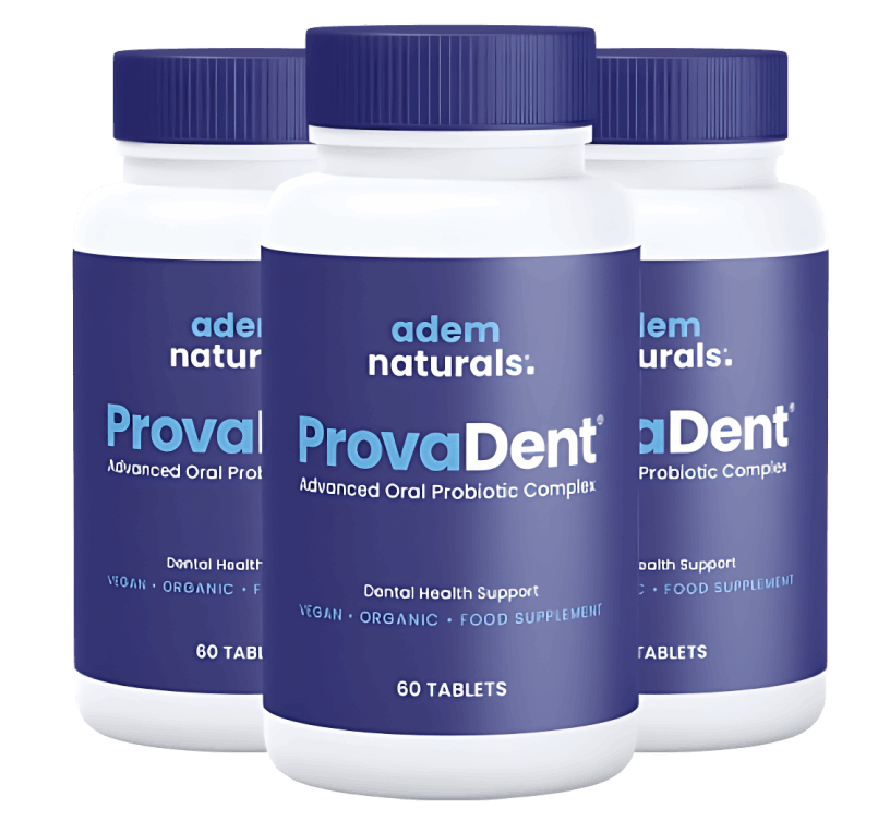 ProvaDent 3 or 6 bottle pack – free shipping with bonus; 6-bottle pack popular with 96% of customers.